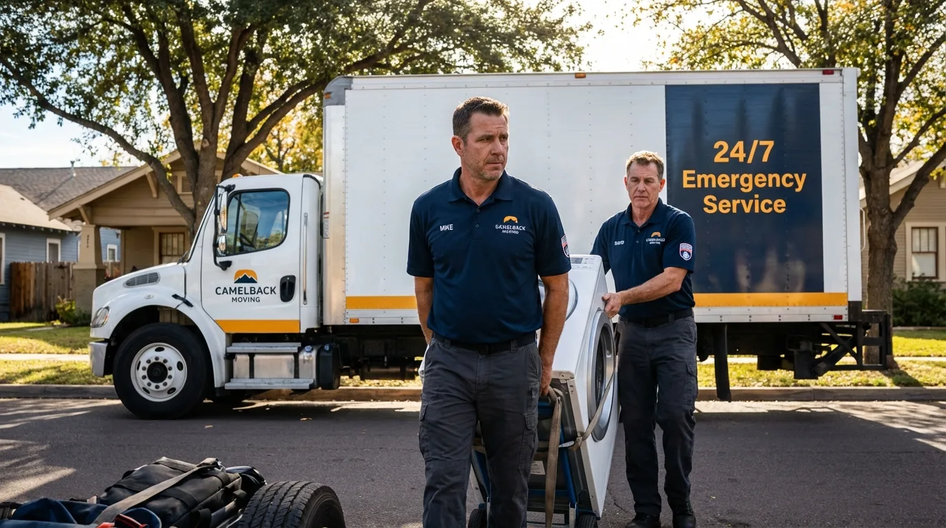 CamelBack Moving crew loading furniture in Las Vegas, NM